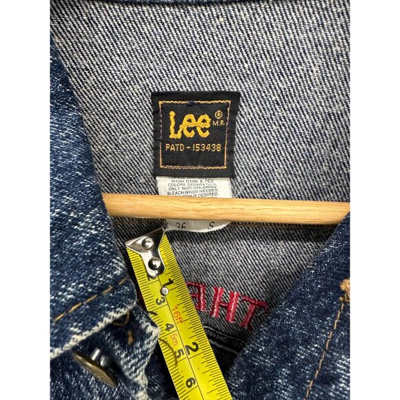 Vintage 90s Lee Jeans Hard Rock Cafe Oversized Jacket Size Small (Fits Large) - Picture 7 of 7
